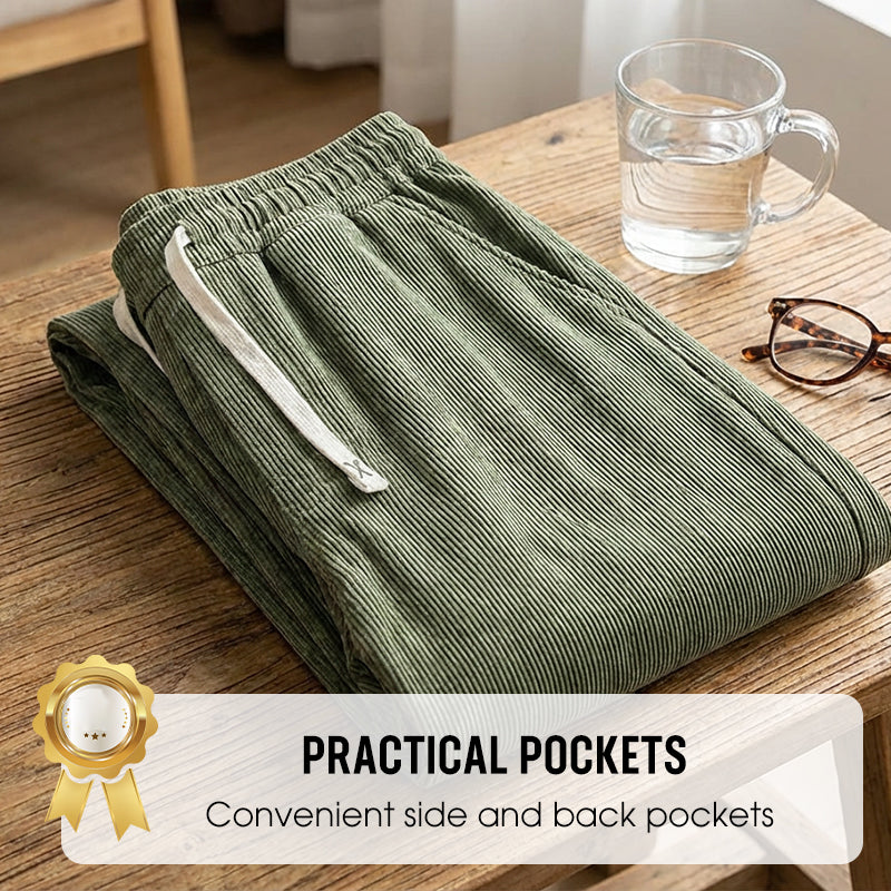 👖Men's Loose-Fit Drawstring Pants with Pockets 🔥BUY 2 FREE SHIPPING