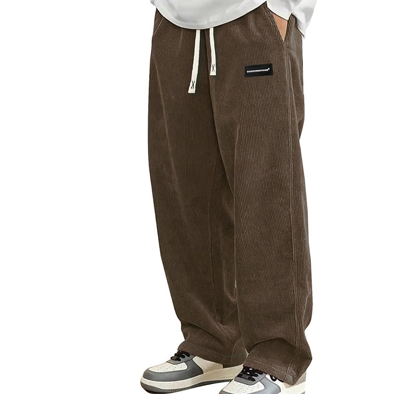 👖Men's Loose-Fit Drawstring Pants with Pockets 🔥BUY 2 FREE SHIPPING