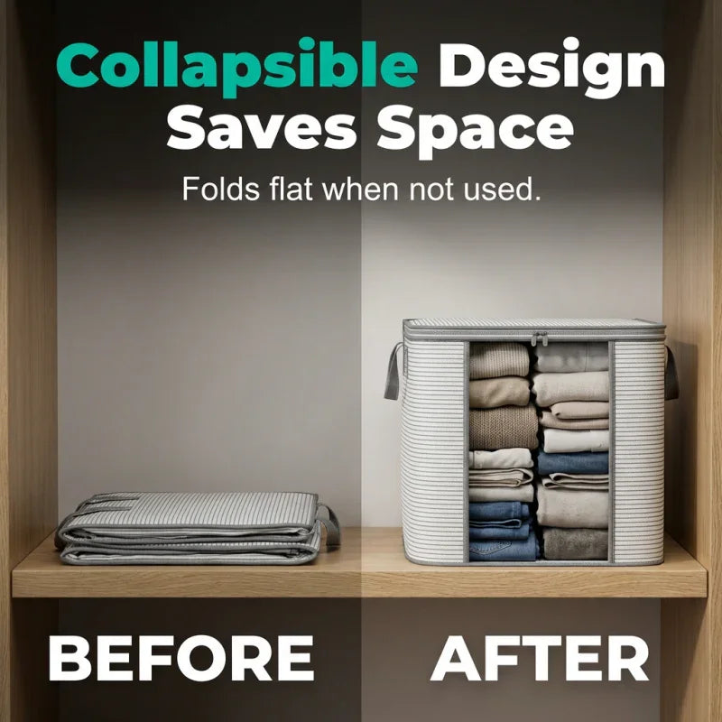 🥳2026 HOT SALE🥳💞50K+ ✨Large Collapsible Storage Bag with Handles
