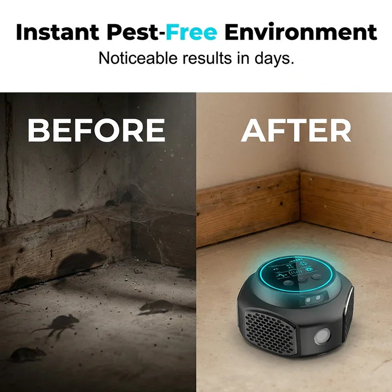 ⚡【High-Power Ultrasonic Pest Repeller】— Rats and cockroaches will leave on their own—no chemicals, no killing! 🚫🐭