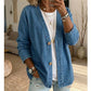 ✨ Women's Classic Button Front Denim Jacket – V-Neck, Breathable Fabric & Relaxed Fit 💙