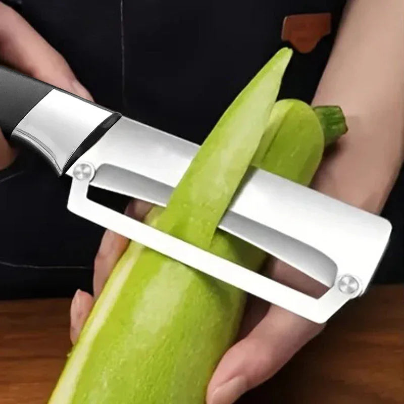 🥒 LIMITED TIME 50% OFF! ⚡ Thickened Stainless Steel Multi-Peeler – Heavy-Duty, Wide Blade, Bottle Opener 🍺