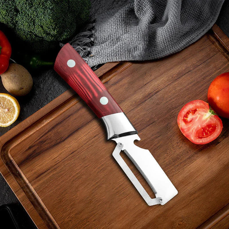 🥒 LIMITED TIME 50% OFF! ⚡ Thickened Stainless Steel Multi-Peeler – Heavy-Duty, Wide Blade, Bottle Opener 🍺