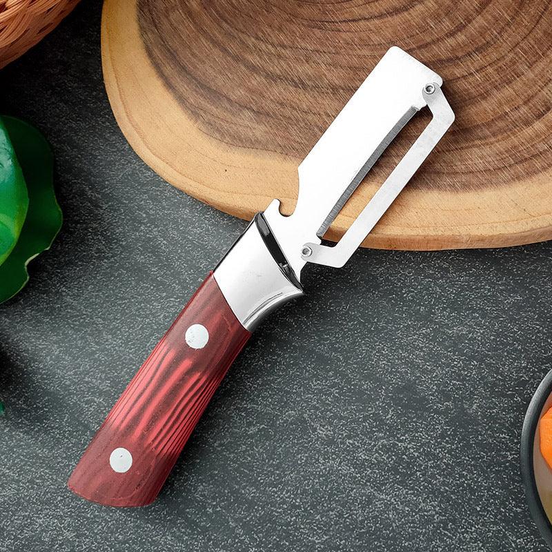 🥒 LIMITED TIME 50% OFF! ⚡ Thickened Stainless Steel Multi-Peeler – Heavy-Duty, Wide Blade, Bottle Opener 🍺
