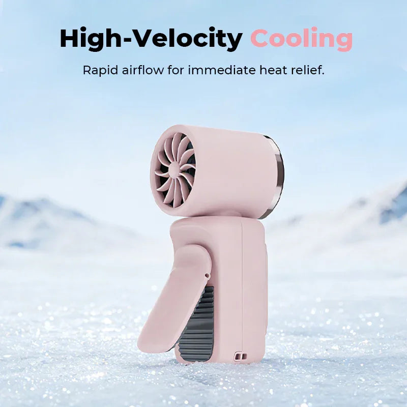 Portable Clip-On Fan with LED Display