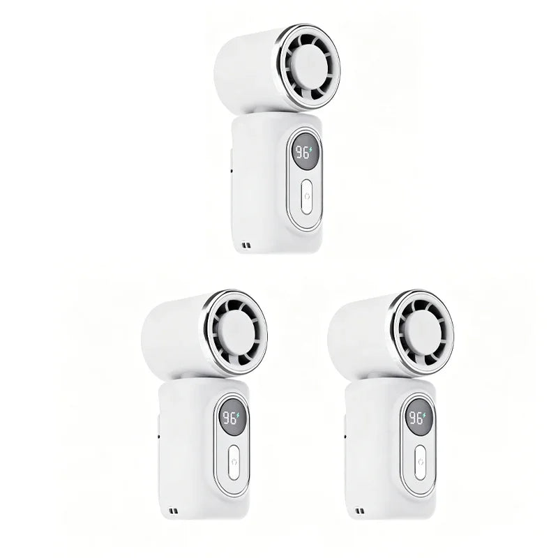 Portable Clip-On Fan with LED Display