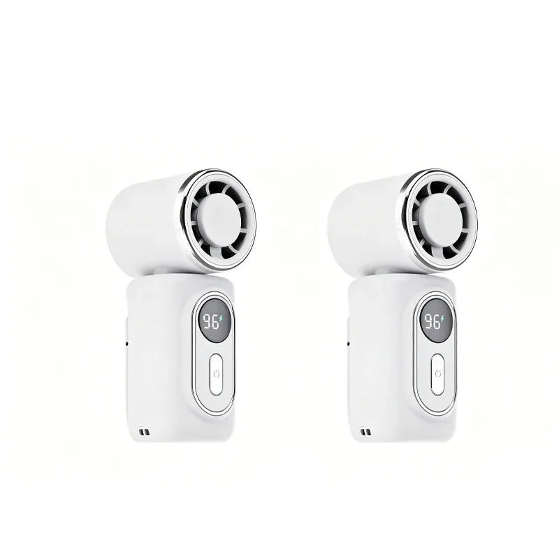 Portable Clip-On Fan with LED Display