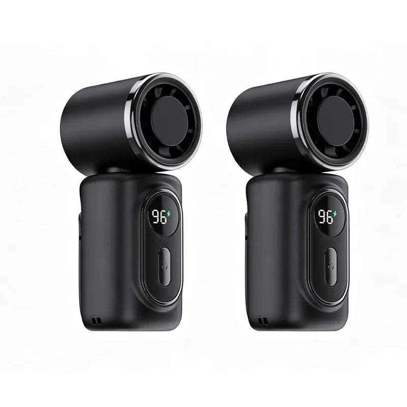 Portable Clip-On Fan with LED Display