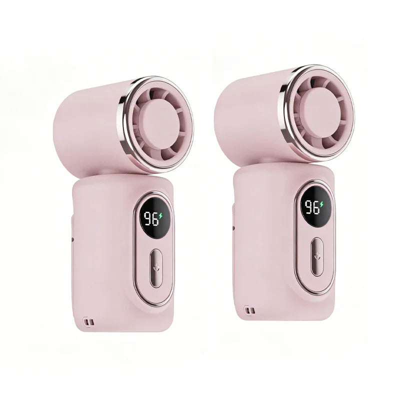 Portable Clip-On Fan with LED Display
