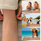 👣 LIMITED TIME 50% OFF! ✨ Layered Gold Ankle Bracelet for Women – Rhinestone, Adjustable, Beach Jewelry 🏖️