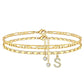 👣 LIMITED TIME 50% OFF! ✨ Layered Gold Ankle Bracelet for Women – Rhinestone, Adjustable, Beach Jewelry 🏖️