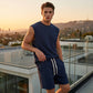 🔥Limited-time offer-Men's Casual Sportswear Tank Top & Shorts Set