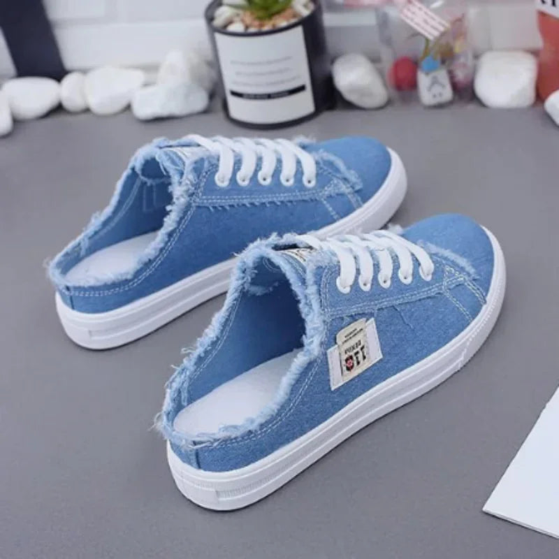 🥳2026 HOT SALE🥳💞50K+ SOLD!👟Women's Denim Mule Sneakers