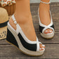 👡 50% OFF NOW! 🌸 Women's Peep-Toe Wedge Sandals – Platform & Anti-Slip Sole 🌿