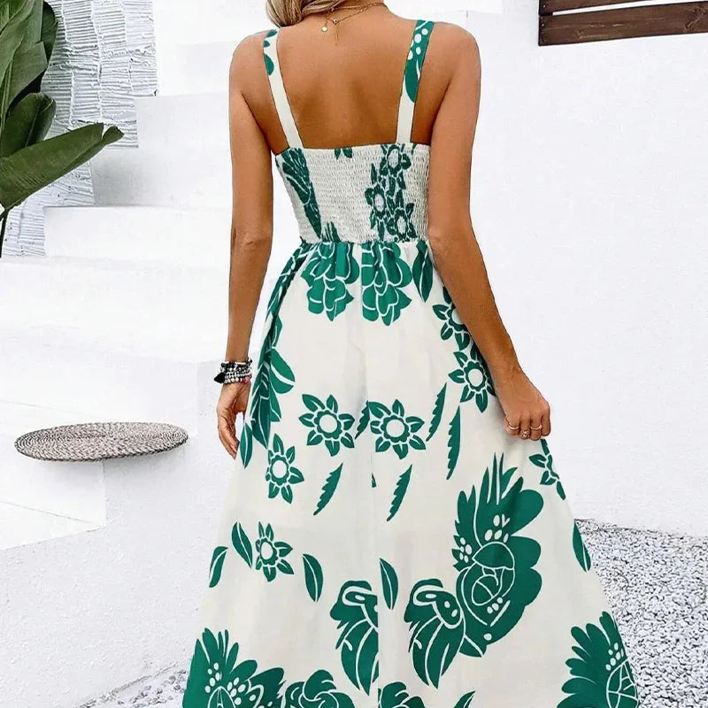 🥳2026 HOT SALE🥳💞50K+ SOLD!🌼Floral Spaghetti Strap Dress – Smocked Back, A-Line & Lightweight