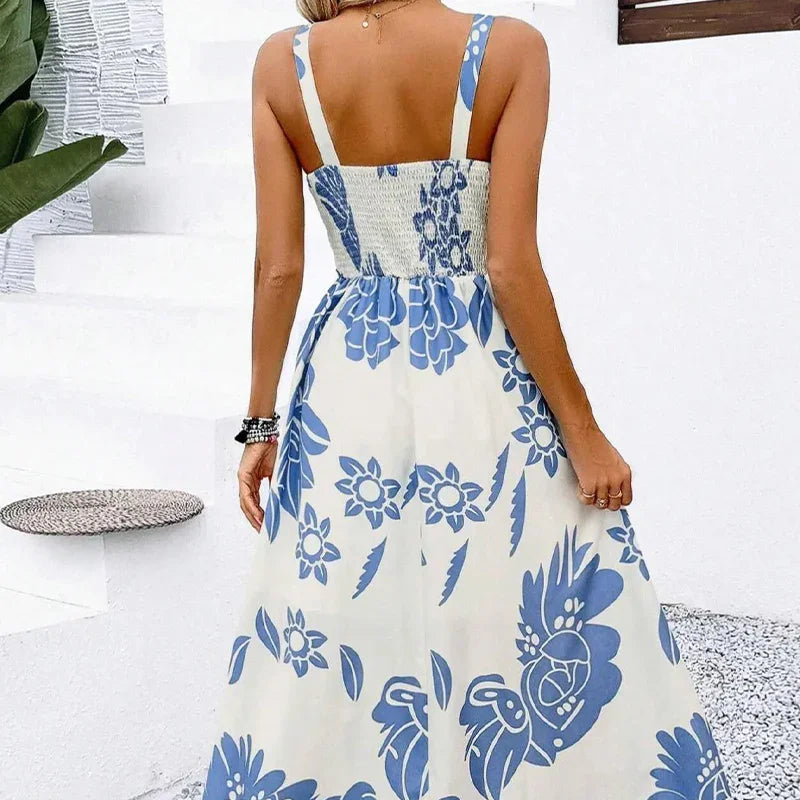 🥳2026 HOT SALE🥳💞50K+ SOLD!🌼Floral Spaghetti Strap Dress – Smocked Back, A-Line & Lightweight