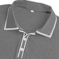 👔 LIMITED-TIME 50% OFF! ⛳ Summer Casual Short Sleeve Polo Shirt – Premium Knit, Contrast Tipping, Breathable 🌴