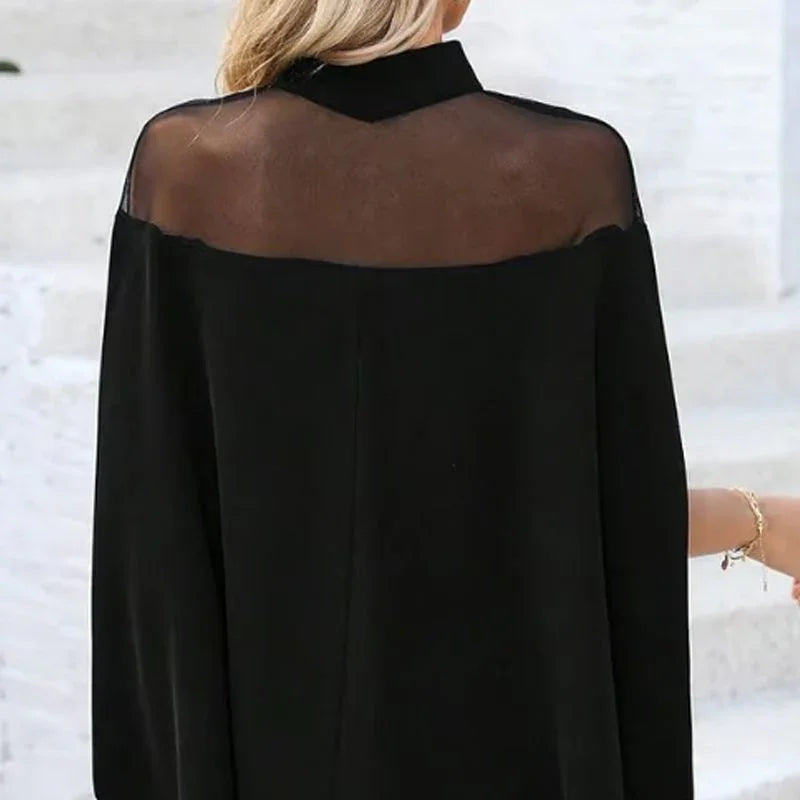 🥳SUMMER HOT SALE💞40% OFF! 🔥Women's Casual High-neck Batwing Blouse