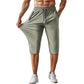 🩳40% OFF NOW! 🏃 Men's Quick-Dry Sports Capri Pants – Stretchy & Breathable with Secure Zipper Pockets – Elastic Waist & Versatile Fit 🧘‍♂️