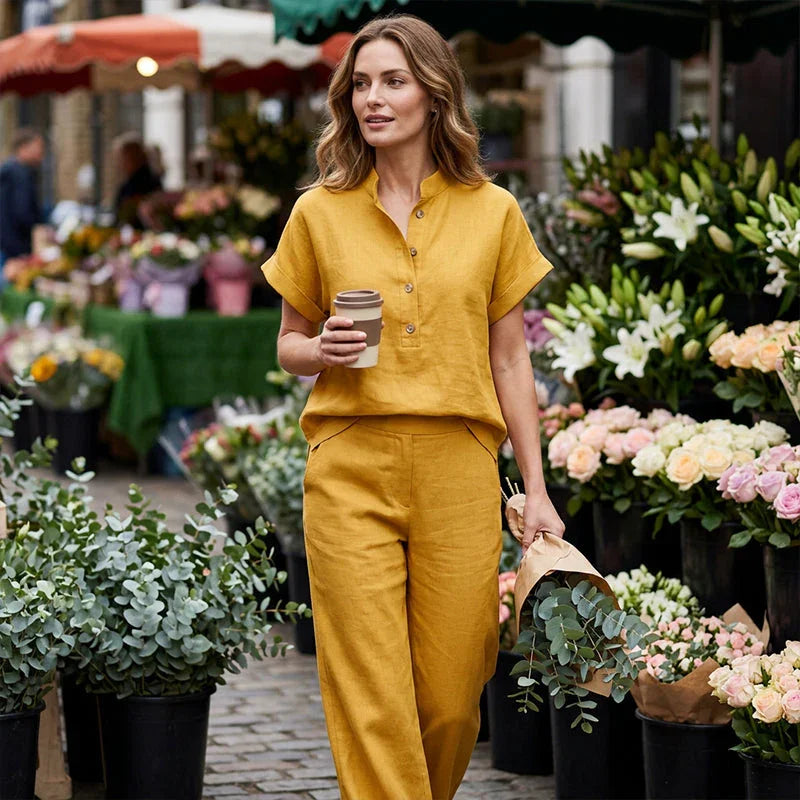 👕 LIMITED-TIME 50% OFF! ✨ Women's 2-Piece Set – Solid Color, Casual, Comfortable, Versatile ✨