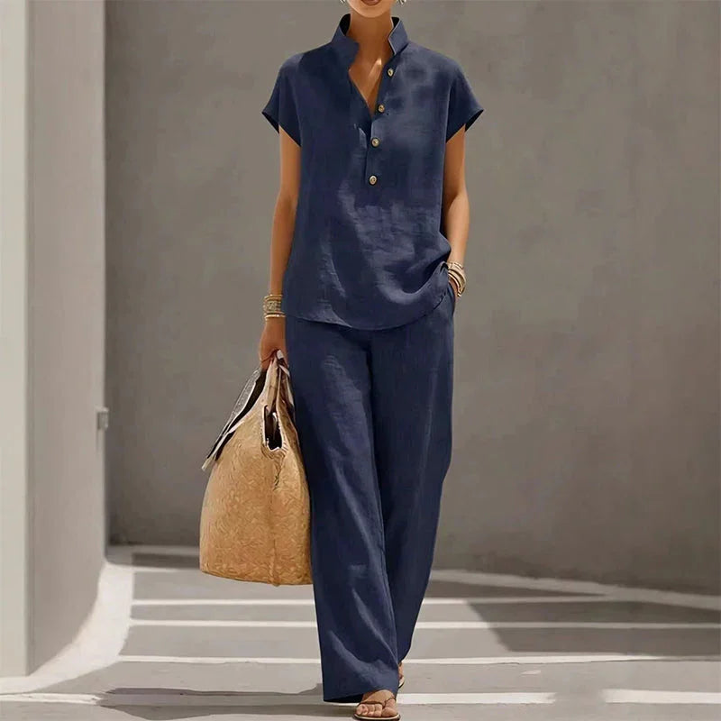 👕 LIMITED-TIME 50% OFF! ✨ Women's 2-Piece Set – Solid Color, Casual, Comfortable, Versatile ✨