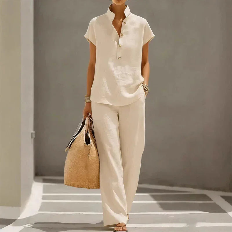 👕 LIMITED-TIME 50% OFF! ✨ Women's 2-Piece Set – Solid Color, Casual, Comfortable, Versatile ✨