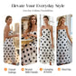 ⏰🔥LIMITED TIME 50% OFF! 👗 Polka Dot Strapless Dress – Flowy, Lightweight & Perfect for Beach Vacations 🏖️🌸✨