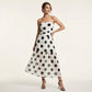 ⏰🔥LIMITED TIME 50% OFF! 👗 Polka Dot Strapless Dress – Flowy, Lightweight & Perfect for Beach Vacations 🏖️🌸✨