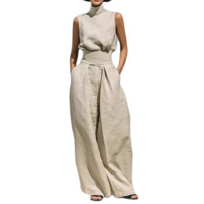📢📢40% OFF !! ⏰Top & Wide-Leg Pant 2-Piece Set👚👖