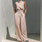 📢📢40% OFF !! ⏰Top & Wide-Leg Pant 2-Piece Set👚👖