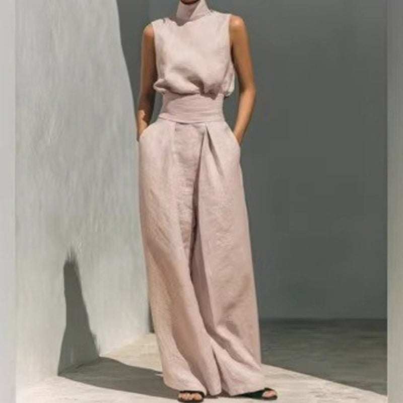 📢📢40% OFF !! ⏰Top & Wide-Leg Pant 2-Piece Set👚👖