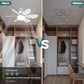 ⏳LAST DAY SALE 50% OFF🔥40W LED Ceiling Fan Light – 20.5” Ultra-Quiet with Remote 🎯 | E27 + FREE B22 Adapter 🔌 | For Bedroom 😴, Kitchen 👩‍🍳 & Garage 🛠️