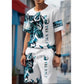 👕 LIMITED-TIME 50% OFF! 🎨 Men's Graphic Print 2-Piece Set – T-Shirt & Shorts, Breathable Polyester, Vibrant Print 🏃‍♂️