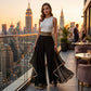 👖 LIMITED-TIME 50% OFF! ✨ Women's Wide-Leg Pants – Flowy, Gold Trim, Elegant, Versatile 🍂