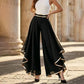 👖 LIMITED-TIME 50% OFF! ✨ Women's Wide-Leg Pants – Flowy, Gold Trim, Elegant, Versatile 🍂