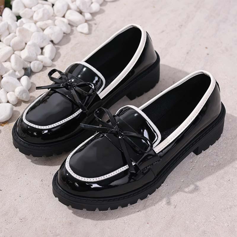 ⏰🔥LIMITED TIME 50% OFF!🔥50K+ SOLD!✨👠Shine Bright, Step Light 🌸Women's Casual Patent Leather Bow Loafers