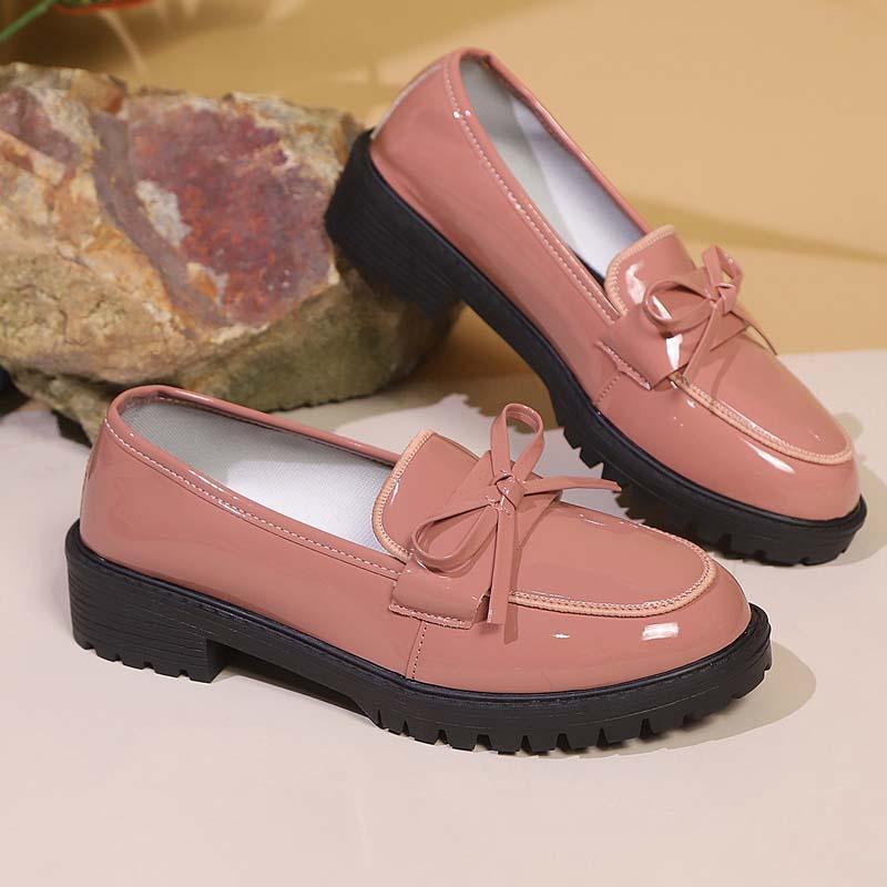 ⏰🔥LIMITED TIME 50% OFF!🔥50K+ SOLD!✨👠Shine Bright, Step Light 🌸Women's Casual Patent Leather Bow Loafers