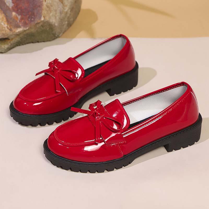 ⏰🔥LIMITED TIME 50% OFF!🔥50K+ SOLD!✨👠Shine Bright, Step Light 🌸Women's Casual Patent Leather Bow Loafers