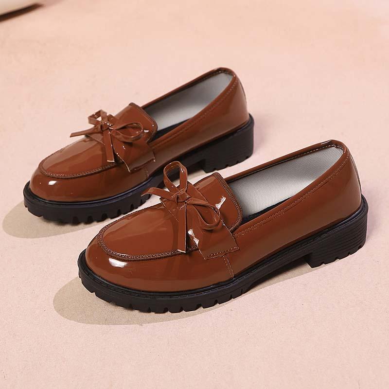 ⏰🔥LIMITED TIME 50% OFF!🔥50K+ SOLD!✨👠Shine Bright, Step Light 🌸Women's Casual Patent Leather Bow Loafers
