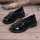 ⏰🔥LIMITED TIME 50% OFF!🔥50K+ SOLD!✨👠Shine Bright, Step Light 🌸Women's Casual Patent Leather Bow Loafers