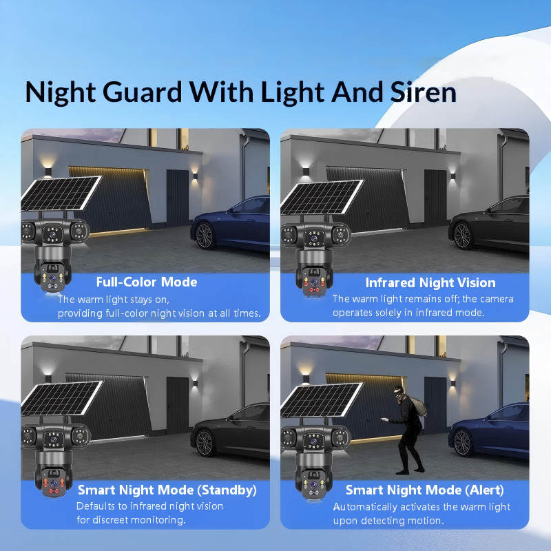 ⏰🔥LIMITED TIME 50% OFF!🔥50K+ SOLD! 6K 9MP Outdoor Wi-Fi Security Camera | 3 Lenses, 360° PTZ | IP66 Waterproof, Color Night Vision, Two-Way Audio, Motion Tracking