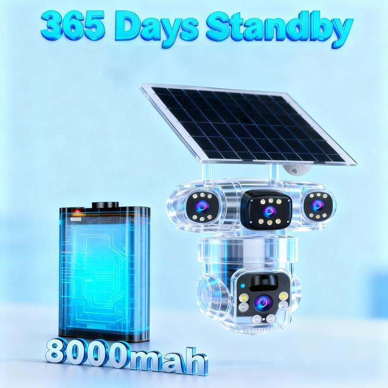 ⏰🔥LIMITED TIME 50% OFF!🔥50K+ SOLD! 6K 9MP Outdoor Wi-Fi Security Camera | 3 Lenses, 360° PTZ | IP66 Waterproof, Color Night Vision, Two-Way Audio, Motion Tracking