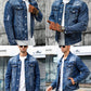 ⏰🔥LIMITED TIME 50% OFF!🔥50K+ SOLD!Men's Casual Vintage-Wash Distressed Denim Jacket