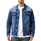 ⏰🔥LIMITED TIME 50% OFF!🔥50K+ SOLD!Men's Casual Vintage-Wash Distressed Denim Jacket