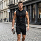 🏃 50% OFF NOW + Free shipping 💪 Men’s Sleeveless Hoodie & Shorts Set – Athletic & Casual Fit – Breathable & Quick-Dry 🏋️‍♂️