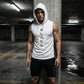 🏃 50% OFF NOW + Free shipping 💪 Men’s Sleeveless Hoodie & Shorts Set – Athletic & Casual Fit – Breathable & Quick-Dry 🏋️‍♂️