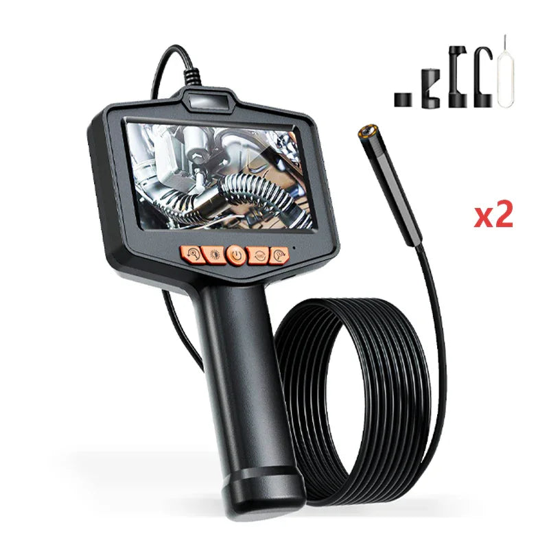 🥳2026 HOT SALE🥳💞50K+ SOLD!📱🔍 50% OFF! Industrial Endoscope – 4.3″ IPS screen, IP67 waterproof. Semi‑rigid cable, adjustable LED. See inside pipes & engines. 🔧✨