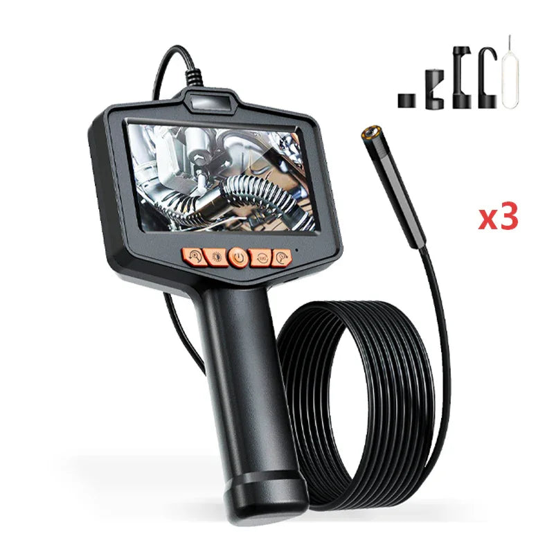 🥳2026 HOT SALE🥳💞50K+ SOLD!📱🔍 50% OFF! Industrial Endoscope – 4.3″ IPS screen, IP67 waterproof. Semi‑rigid cable, adjustable LED. See inside pipes & engines. 🔧✨