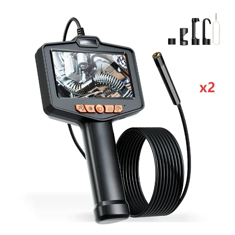 🥳2026 HOT SALE🥳💞50K+ SOLD!📱🔍 50% OFF! Industrial Endoscope – 4.3″ IPS screen, IP67 waterproof. Semi‑rigid cable, adjustable LED. See inside pipes & engines. 🔧✨