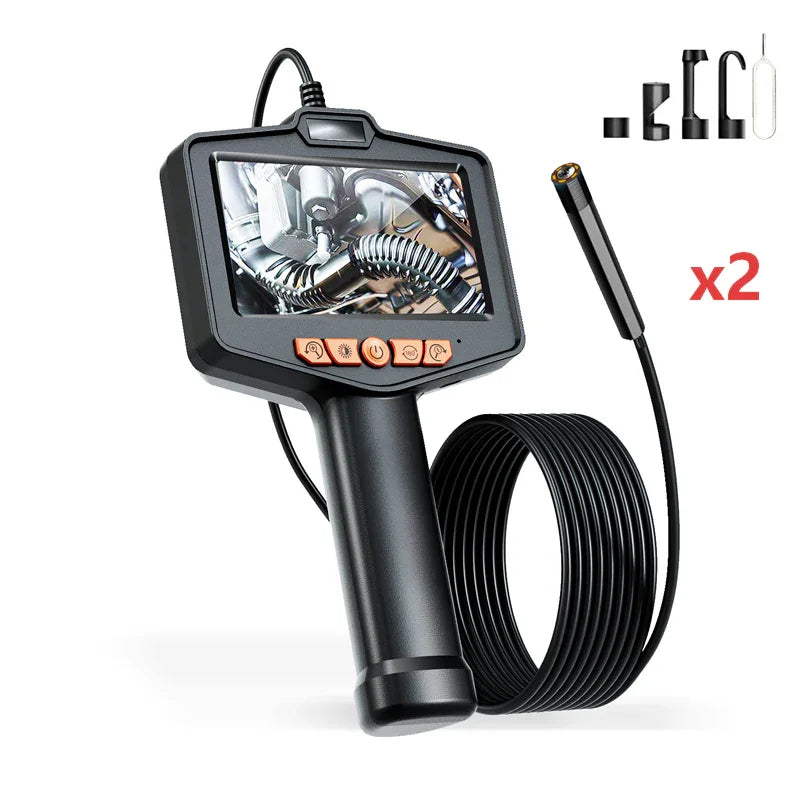 🥳2026 HOT SALE🥳💞50K+ SOLD!📱🔍 50% OFF! Industrial Endoscope – 4.3″ IPS screen, IP67 waterproof. Semi‑rigid cable, adjustable LED. See inside pipes & engines. 🔧✨